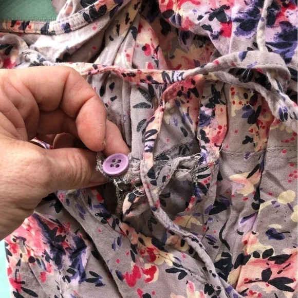 Floral  Print Cold Shoulder Wrap Dress - Picture 8 of 10